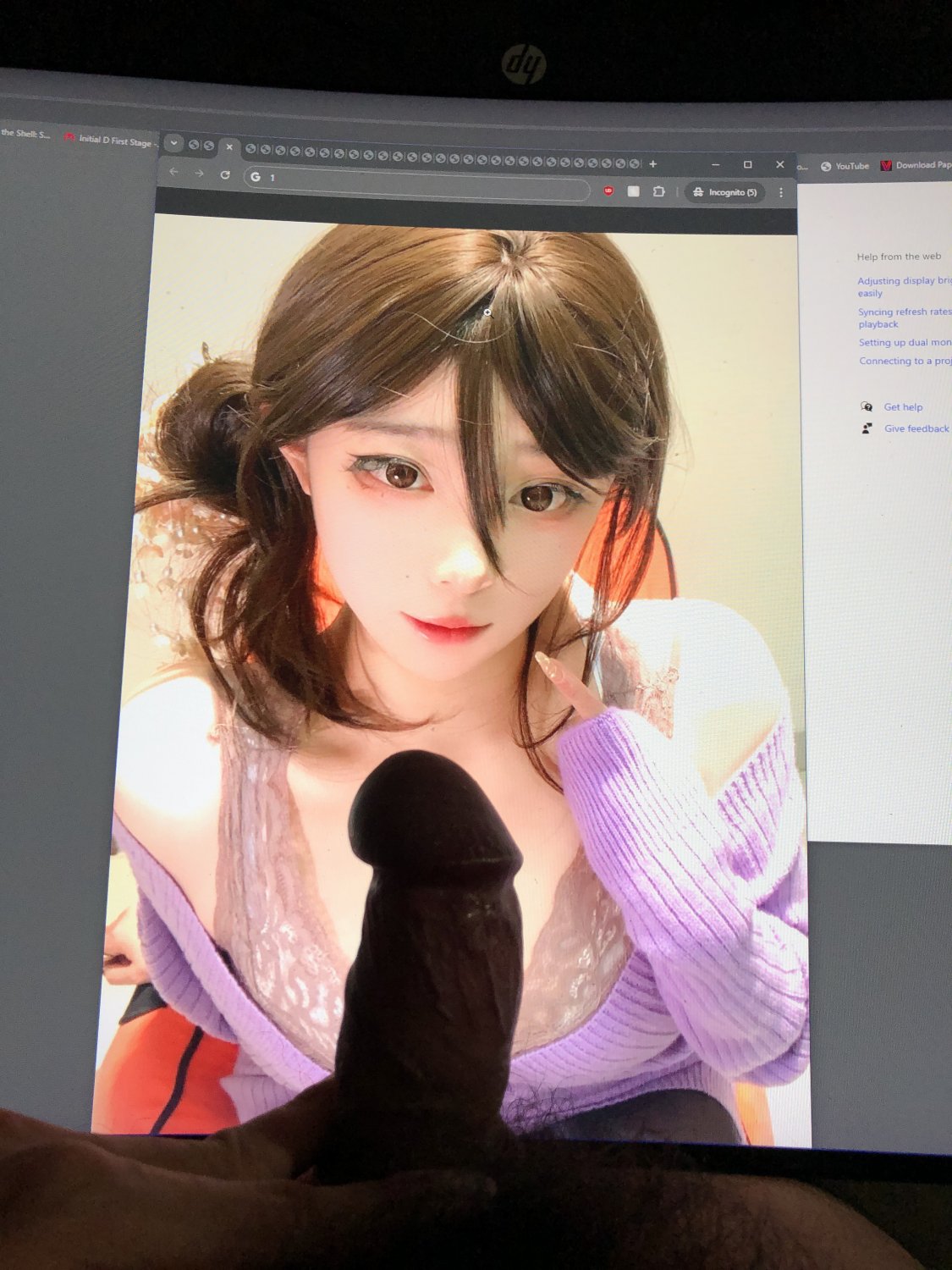 sexy asian cleavage cum tribute #FmRVlnIM